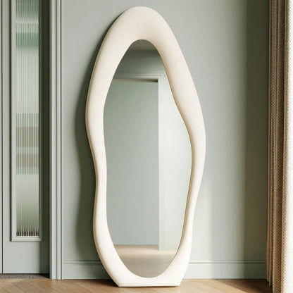 Amon Full Length Mirror Wavy Mirror Floor Mirror